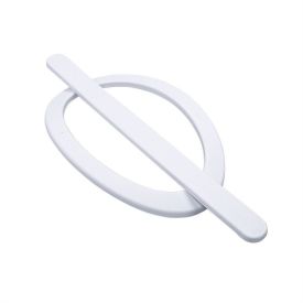 Fivela Oval Fosco Bella Arte - Branco Fosco 