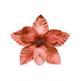 Flor Natalina Decorativa Dinatale 30Cm - Rose Blush