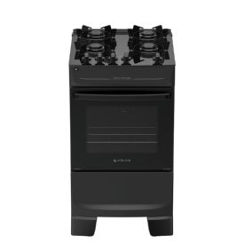 Fogão de Piso 4 Bocas Atlas Mônaco Top Glass Preto