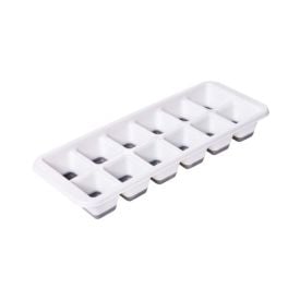 Forma De Gelo Com Silicone Plasútil - Branco e Cinza