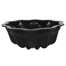 Forma De Silicone Havan Casa Furo Flor Basic 26.5Cm - Preto