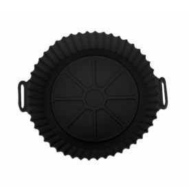 Forma Para Air Fryer Redonda De Silicone Havan Casa 19Cm - Preto