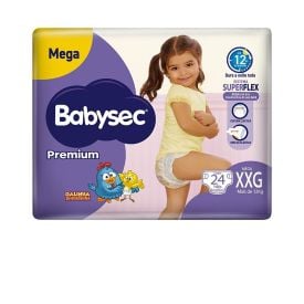 Fralda Babysec Premium Mega Xxg - 24 Unidades