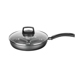 Frigideira Coração Antiaderente Ovo Poché Mta 22Cm - Preto 