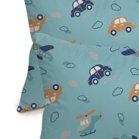 Fronha Avulsa Bebê 30X40cm Malha Yoyo Baby - Viagem