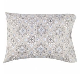 Fronha Avulsa Microfibra Estampada 100% Poliéster Havan Casa - Mandal Kaki