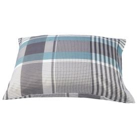 Fronha Avulsa Microfibra Estampada Havan Casa - Pedro Xadrez Cinza