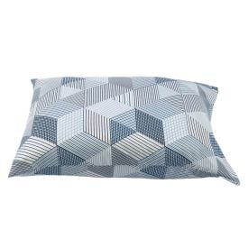 Fronha Avulsa Microfibra Estampada Havan Casa - Cubo Geo Azul