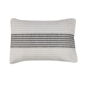 Fronha Avulsa Microfibra Estampada Havan Casa - Fabrício Listra Cinza