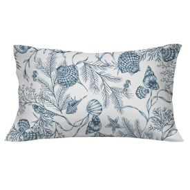 Fronha Avulsa Malha Estampada Havan Casa - Aqua Azul Marinho