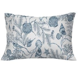 Fronha Avulsa Malha Estampada Havan Casa - Aqua Azul Marinho