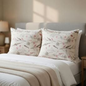 Fronha Avulsa Microfibra Estampada Havan Casa - Ofélia Flor Rosa