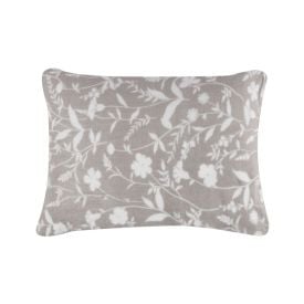 Fronha Avulsa Plush Estampada Havan Casa - Yasmin Floral Cinza