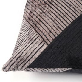 Fronha Avulsa Plush Estampada 50Cmx70cm Havan Casa - Oliver Geo Cinza