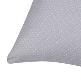 Fronha de Travesseiro Corporal 40 X 130 cm Buona Fortuna - Poa Prata