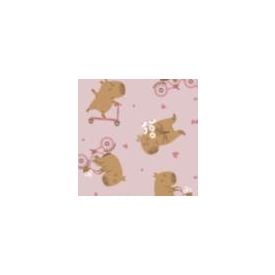 Fronha Infantil 100% Algodão Estampada Havan Kids - CAPIVARA FLOWER