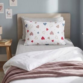 Fronha Infantil 100% Algodão Estampada Havan Kids - Corações Coloridos