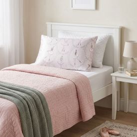 Fronha Avulsa Infantil Microfibra Havan Kids 1 Pç - Pink Bailarina/ Rosa