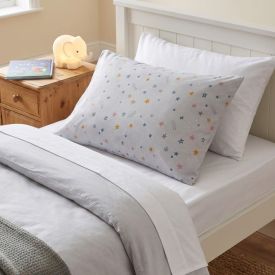 Fronha Avulsa Infantil Microfibra Havan Kids 1 Pç - Estrelas Cinza