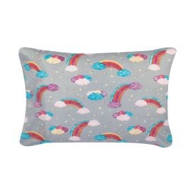 Fronha Avulsa Infantil Microfibra Havan Kids 1 Pç - Rainbow Cinza