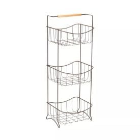 Fruteira de Chão Tripla Eco Design Terra Brasil Arthi