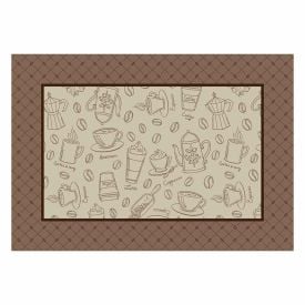 Fundo De Prato 45 X 31 Cm Clean Athenas Döhler - Desenho Café