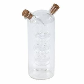 Galheteiro Duplo Espiral de Vidro Havan Casa - 380ml