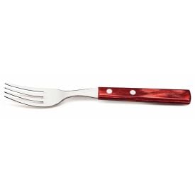 Garfo De Mesa Inox Polywood Tramontina - Vermelho