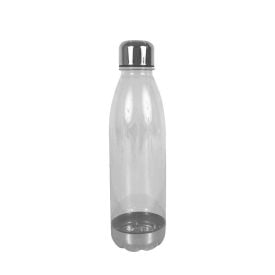 Garrafa De Água Com Tampa Cromada Havan Casa 600Ml - Transparente
