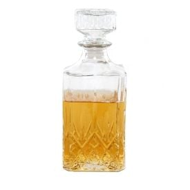 Garrafa De Licor Quadrada Vidro Havan Casa 1 Litro - Transparente