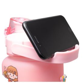 Garrafa Squeeze 2L Com Marcadores E Adesivos Lyor - Rosa e Azul