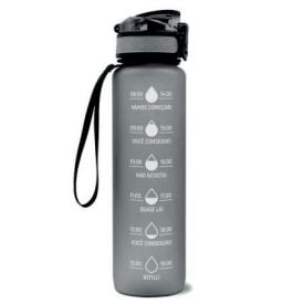Garrafa Squeeze Com Marcadores Lyor 1L - CINZA CLARO