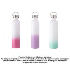 Garrafa Squeeze Com Alça Hermética Moment 500Ml - Sortido