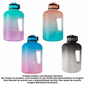 Garrafa Squeeze Galão Moment 2,2 Litros - Sortido