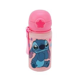 Garrafa Squeeze com Canudo Stitch Disney 500Ml - Sortido