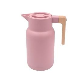 Garrafa Térmica Com Cabo De Madeira Havan Casa 1L - Rosa