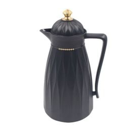 Garrafa Térmica Com Topo Dourado Havan Casa 1 Litro - Preto 