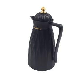 Garrafa Térmica Com Topo Dourado Havan Casa 1 Litro - Preto