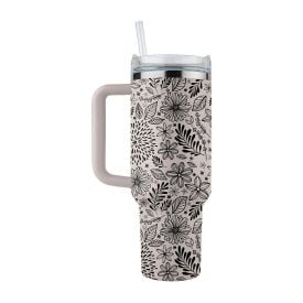 Garrafa Térmica Inox Estampada Havan Casa 1,2 Litros - Natural