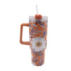 Garrafa Térmica Inox Estampada Havan Casa 1,2 Litros - Flores Grandes