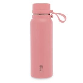 Garrafa Squeeze Inox Explorer Lyor 650Ml - Rosa Claro