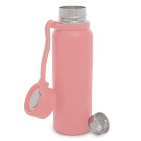 Garrafa Squeeze Inox Explorer Lyor 650Ml - Rosa Claro