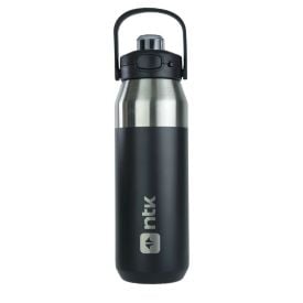 Garrafa Térmica Isomax 1 Litro Aço Inoxidável Nautika - Preto