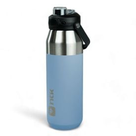 Garrafa Térmica Isomax 1 Litro Aço Inoxidável Nautika - Azul Claro