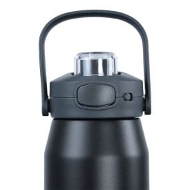 Garrafa Térmica Isomax 750Ml Aço Inoxidável Nautika - Preta