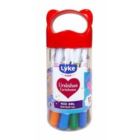 Giz Retrátil Ursinhos Carinhosos Lyke - 12 Unidades