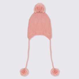 Gorro Tamanho Único Bebê Com Pompom Yoyo Baby - ROSA CLARO U