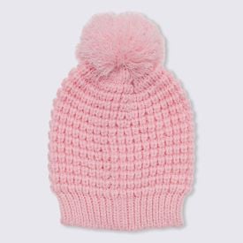 Gorro Tamanho Único Com Pompom Patrícia Foster - ROSA CLARO U