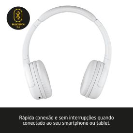 Headphone Bluetooth Branco Flow Pulse Multi Hands-Free - PH394