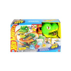 Hot Wheels City Pista De Brinquedo T-Rex X Quartel De Bombeiros - JBM73